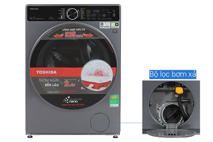 Máy Giặt Toshiba Inverter 10.5 Kg TW-T25BZU115MWV(MG)